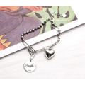 Couple Bracelet English Letter LOVE Heart Pendant Bracelet Stainless Steel Designer Charms For DIY Bracelet Women Party